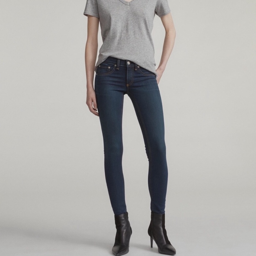 Rag & Bone Skinny Ankle Jeans in Dearborn